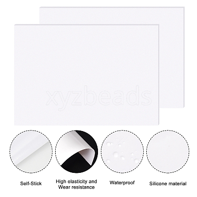 Silicone Single Side Board AJEW-BC0006-15-1