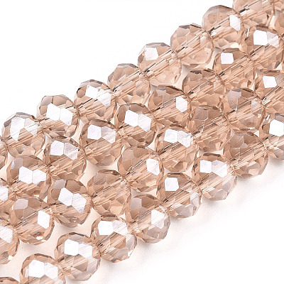 Electroplate Glass Beads Strands EGLA-A034-T10mm-A29-1