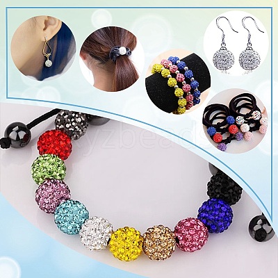 Pave Disco Ball Beads RB-A130-10mm-23-1