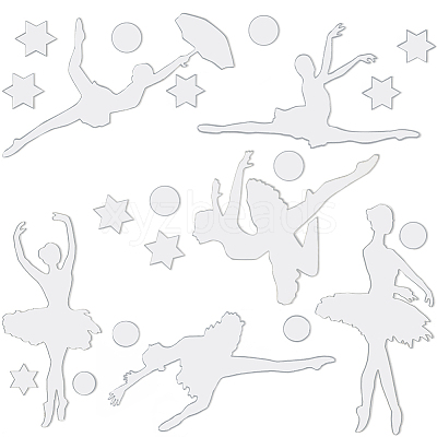 Mirror Acrylic Self Adhesive Wall Decorative AJEW-WH0518-24B-1
