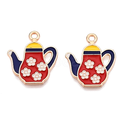 Alloy Enamel Pendants ENAM-T020-46-RS-1