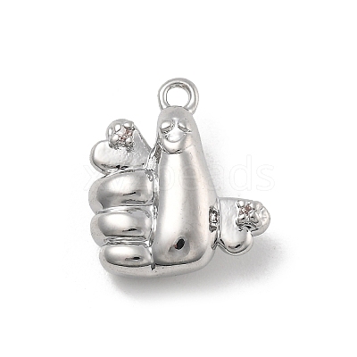 Brass Micro Pave Cubic Zirconia Pendants KK-D283-20P-1