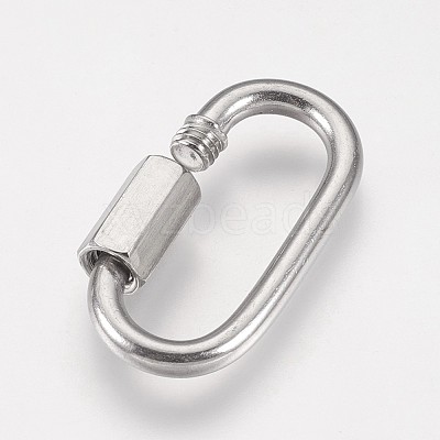 Tarnish Resistant 304 Stainless Steel Keychain Clasp Findings STAS-K183-02-A-1