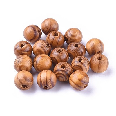 Round Natural Wood Beads WOOD-Q009-14mm-LF-1