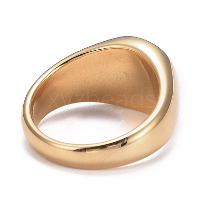Ion Plating(IP) 304 Stainless Steel Finger Rings STAS-H101-01G-7-1