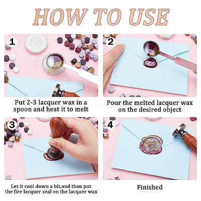 200Pcs 8 Styles Sealing Wax Particles DIY-CP0009-21-1