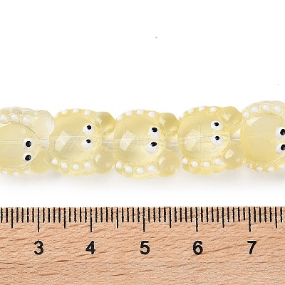 Transparent Glass Beads Strands LAMP-L078-010H-1