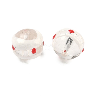 Transparent Glass Enamel Beads GLAA-P078-01A-04-1