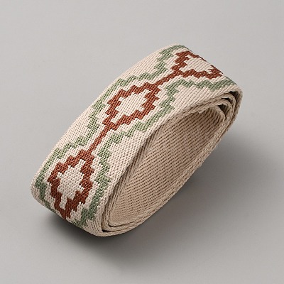 Polyester Jacquard Cross Ribbon DIY-WH0362-23B-1
