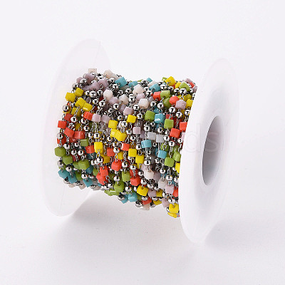 Handmade Acrylic Beaded Chains CHC-S012-001-A03-P-1