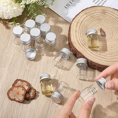 50Pcs Glass Bottles Bead Containers CON-DR0001-06A-1