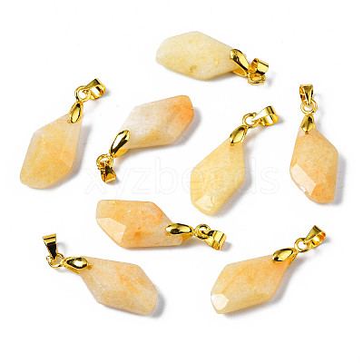 Natural Topaz Jade Pendants G-Q998-008G-1