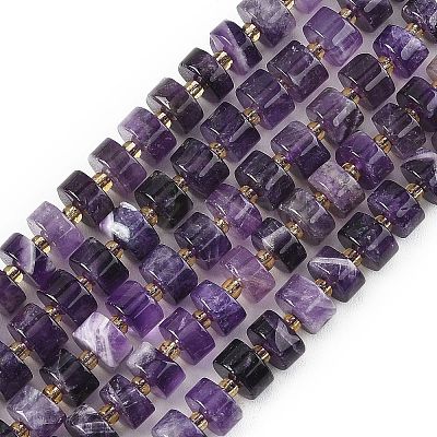 Natural Banded Amethyst Beads Strands G-K245-C02-08-1