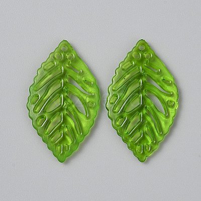 Transparent Acrylic Pendants OACR-CJC0006-25E-1