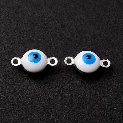 Brass Enamel Connector Charms KK-K263-03-1