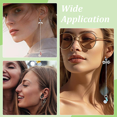 2Piar 201 & 304 Stainless Steel Hoop Earrings EJEW-WR00003-1