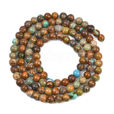 Natural Turquoise Beads Strands G-Z163-B02-4mm-1