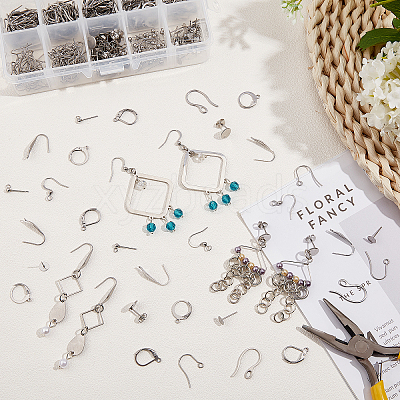 304 Stainless Steel Earring Findings STAS-UN0019-29P-1