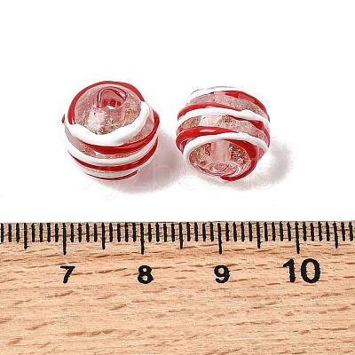 Handmade Gold Sand Enamel Lampwork Beads LAMP-B035-03C-1