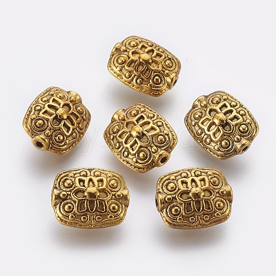 Tibetan Style Alloy Rectangle Beads GLF5179Y-NF-1