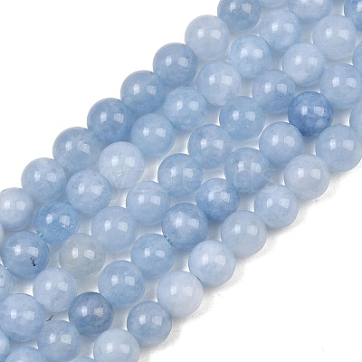 Natural Dyed White Jade Beads Strands GG-CBAEB22-B01-6mm-01-1