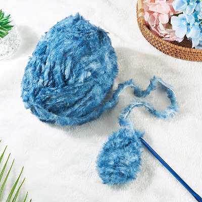 Super Bulky Imitation Fur Polyester Yarn OCOR-TAC0016-36L-1