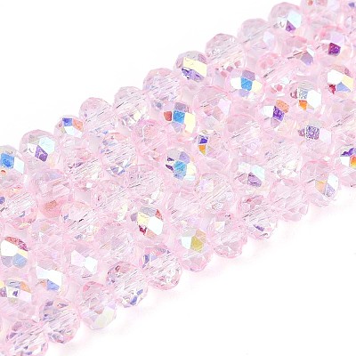 Transparent Glass Beads Strands LS-EGLA-N016-4mm-04-1