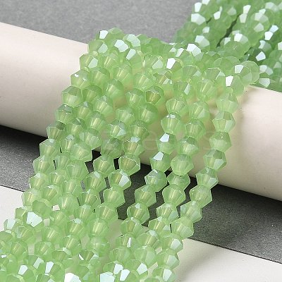 Imitation Jade Electroplate Glass Beads Strands LS-EGLA-F029-J4mm-A01-1