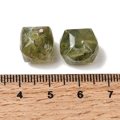 Opaque Acrylic Imitation Gemstone Beads OACR-G061-03D-1