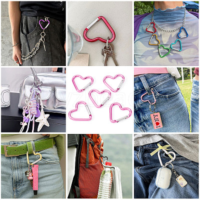 5Pcs Zinc Alloy Spring Gate Rings FIND-TA0009-73M-1