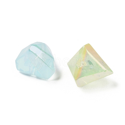 UV Plating Opaque Acrylic Imitation Jelly Beads OACR-D316-05A-1