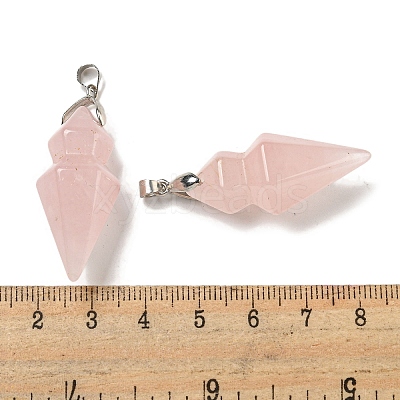 Natural Mixed Stone Pointed Pendants G-F766-08AS-1