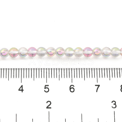 Transparent Electroplate Glass Beads Strands GLAA-T032-T4mm-C12-1