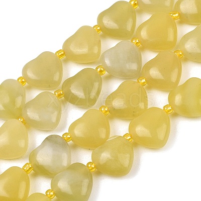 Natural Lemon Jade Beads Strands G-NH0069-A02-1