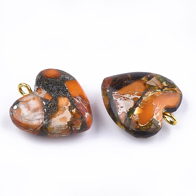 Assembled Bronzite and Imperial Jasper Pendants X-G-T111-04F-1