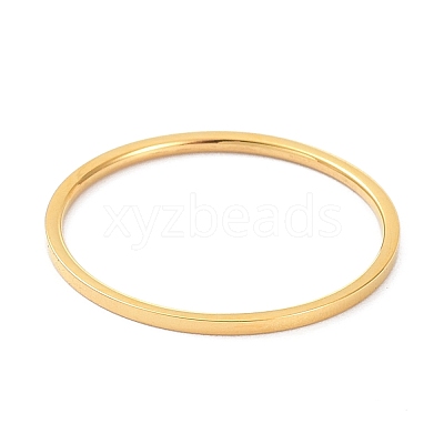 1mm Polished Plain Dome Finger Ring for Girl Women RJEW-C012-02E-G-1