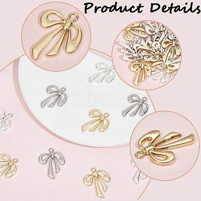 30Pcs 3 Colors Rack Plating Alloy Pendants FIND-SP0002-49A-1