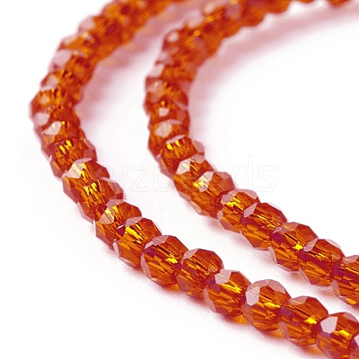 Transparent Glass Beads Strands GLAA-C019-01A-13-1
