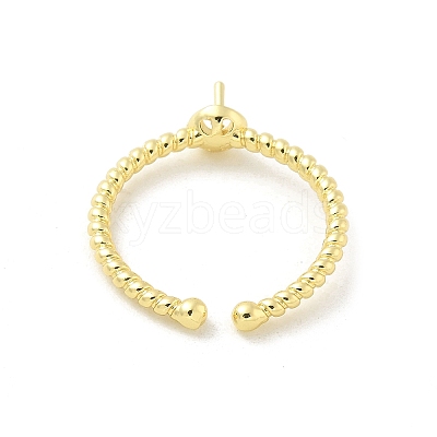Brass Cup Peg Open Cuff Ring Settings KK-G518-02G-02-1