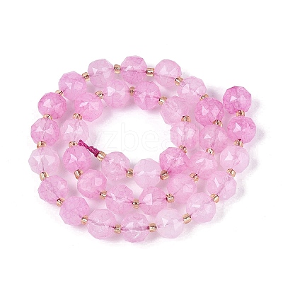 Ombre Effect Dyed Transparent Crackle Glass Beads Strands GLAA-Q111-10MM-05-1