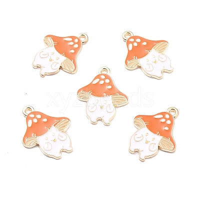 Autumn Theme Alloy Enamel Pendants X-ENAM-E361-03LG-1