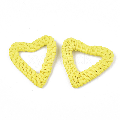 Handmade Reed Cane/Rattan Woven Linking Rings X-WOVE-T006-038A-1