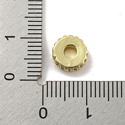 Rack Plating Brass with Cubic Zirconia Beads KK-B091-04A-04G-1