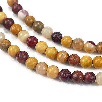 Natural Mookaite Beads Strands X-G-M438-A05-01-1