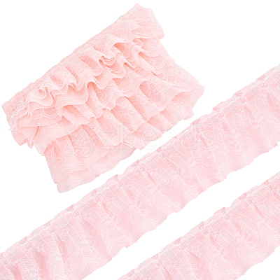 5 Yards Double Polyester Lace Trim for Sewing Decoration OCOR-GF0005-06B-1
