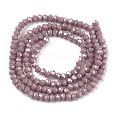Electroplate Glass Beads Strands EGLA-A034-P1mm-A12-1