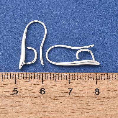 Brass Earring Hooks KK-H502-11S-01-1