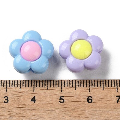 Two Tone Opaque Acrylic Beads SACR-I005-08D-1