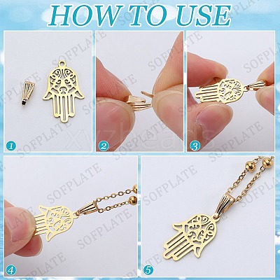 600Pcs 2 Colors Brass Snap on Bails KK-SP0002-24-1