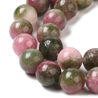 Natural Dyed White Jade Beads Strands G-M402-C04-1